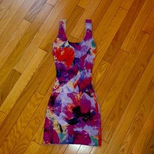 70s multi COLOR sparkle tank mini dress